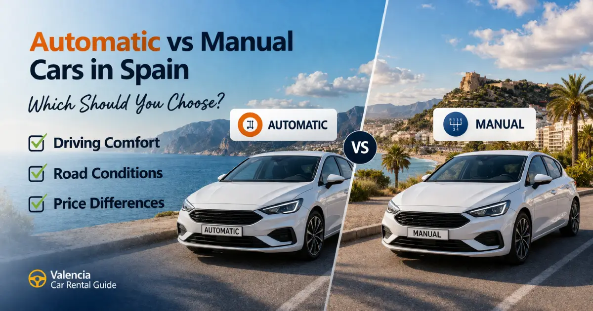 Automatic vs manual car rental in Spain comparison