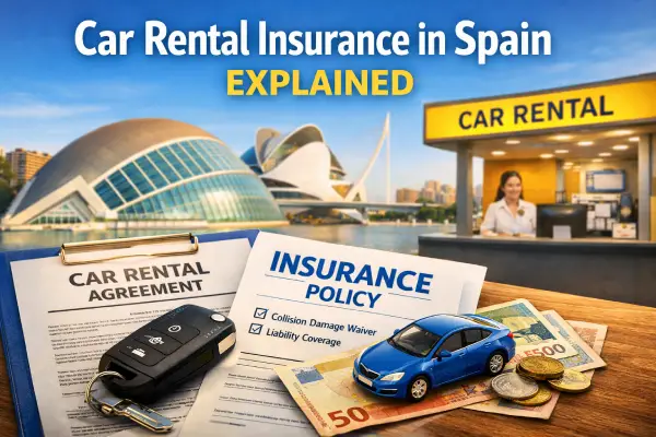 Car rental insurance in Spain explained – CDW and zero excess options in Valencia
